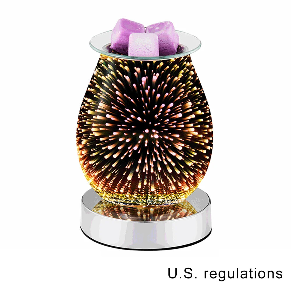 3D Fireworks Effect Touch Aromatherapy Machine Electric Wax Melter