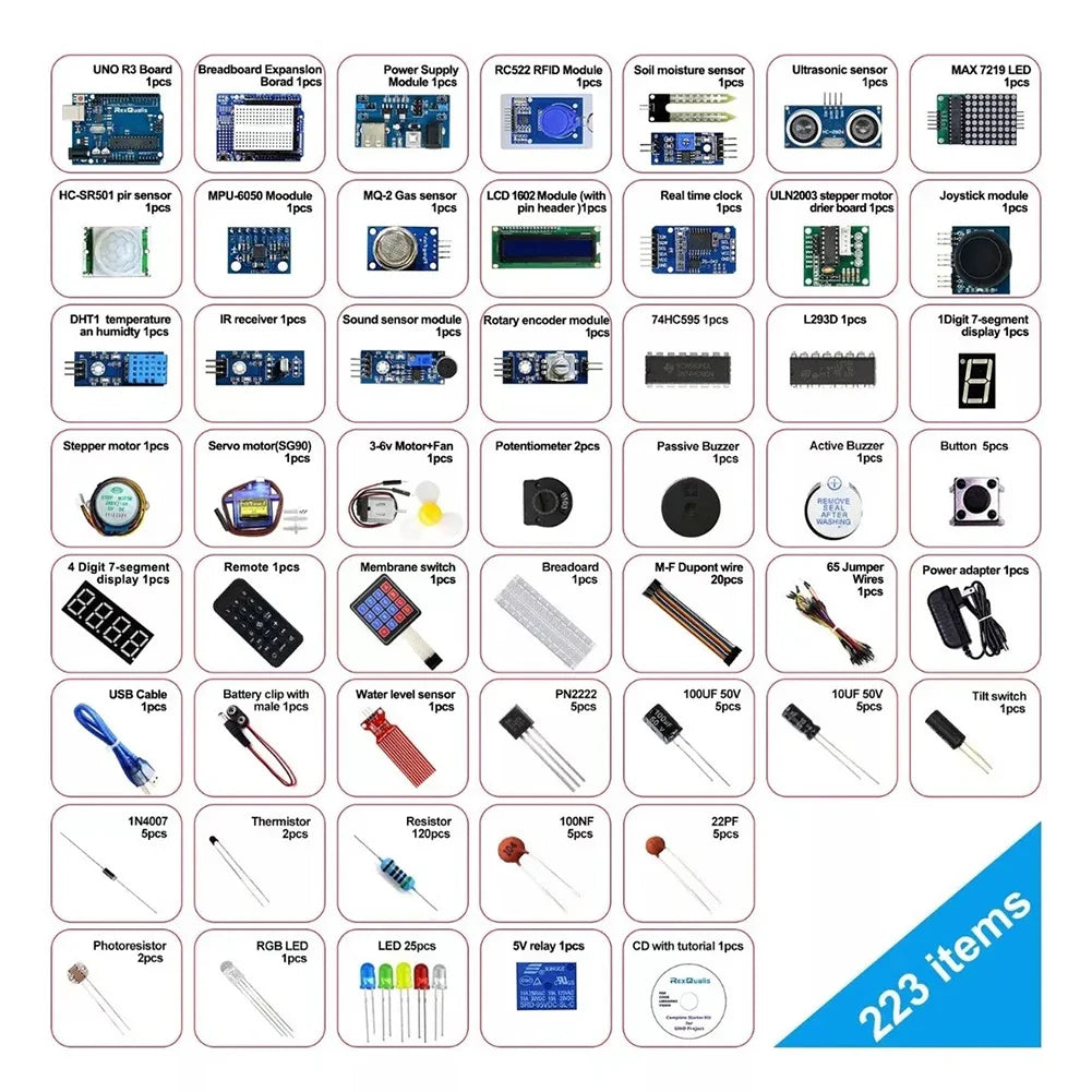 Full Version Starter Learning Kit for Arduino Programming Project DIY Electronics Laboratory